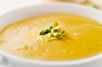 On a cold day, make a delicious soup using your favourite winter squash